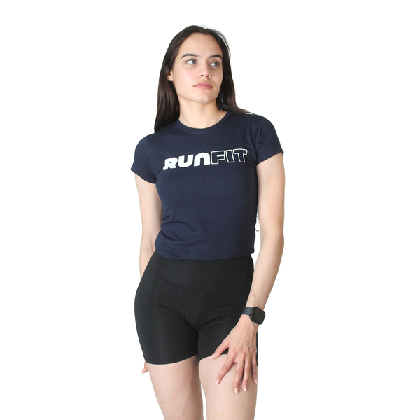 Playera - Basic Runfit Azul marino DAMA